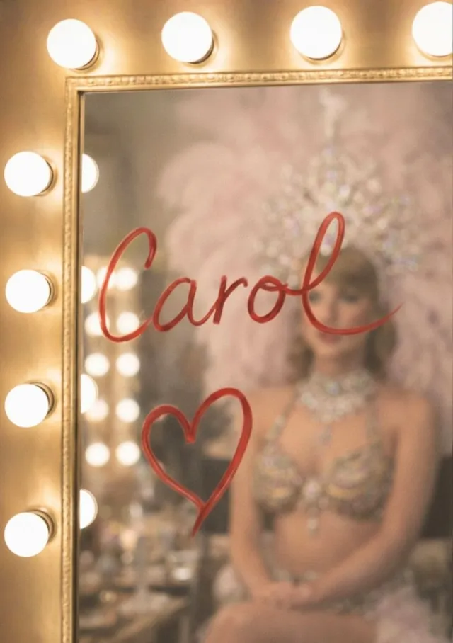 Showgirl vanity mirror
