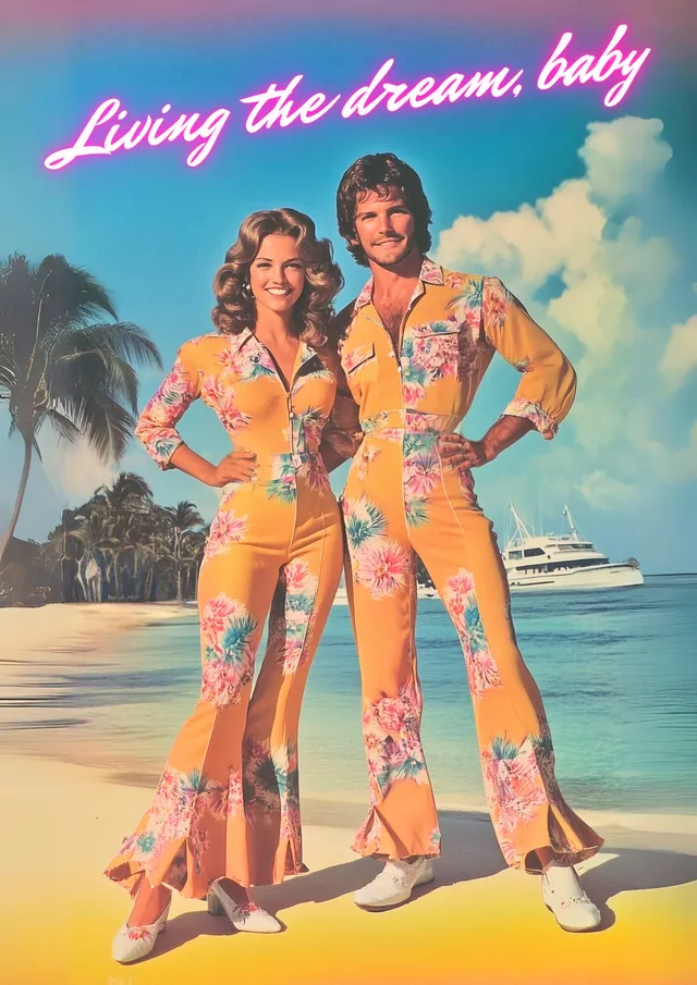 Retro Beach Glam Duo