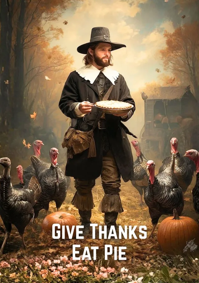 Thanksgiving Pie Pilgrim