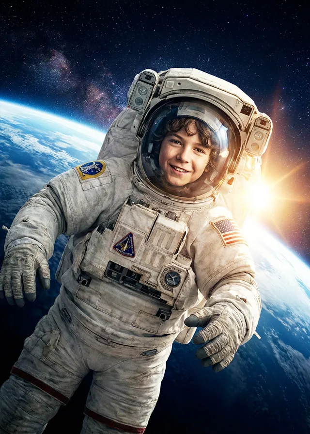 Epic Spacewalker Face Swap