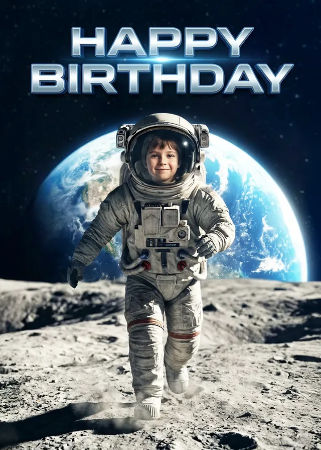 Birthday Moonwalker Face Swap