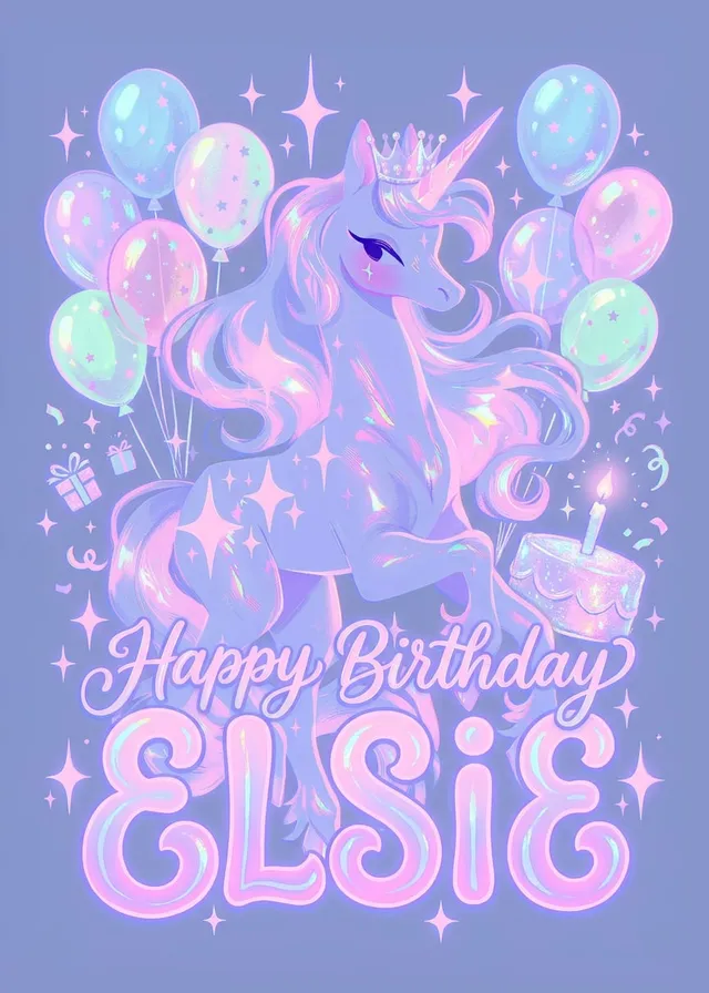 Pastel Princess Unicorn Birthday
