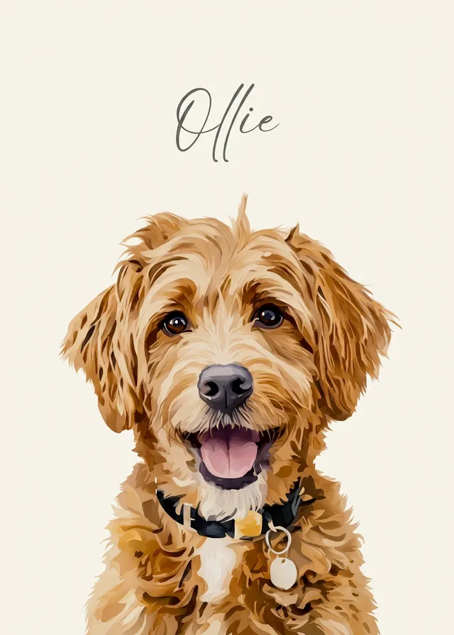 Custom Pet Name Illustration