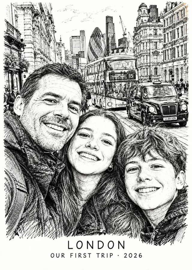 Pen and Ink City Sketch