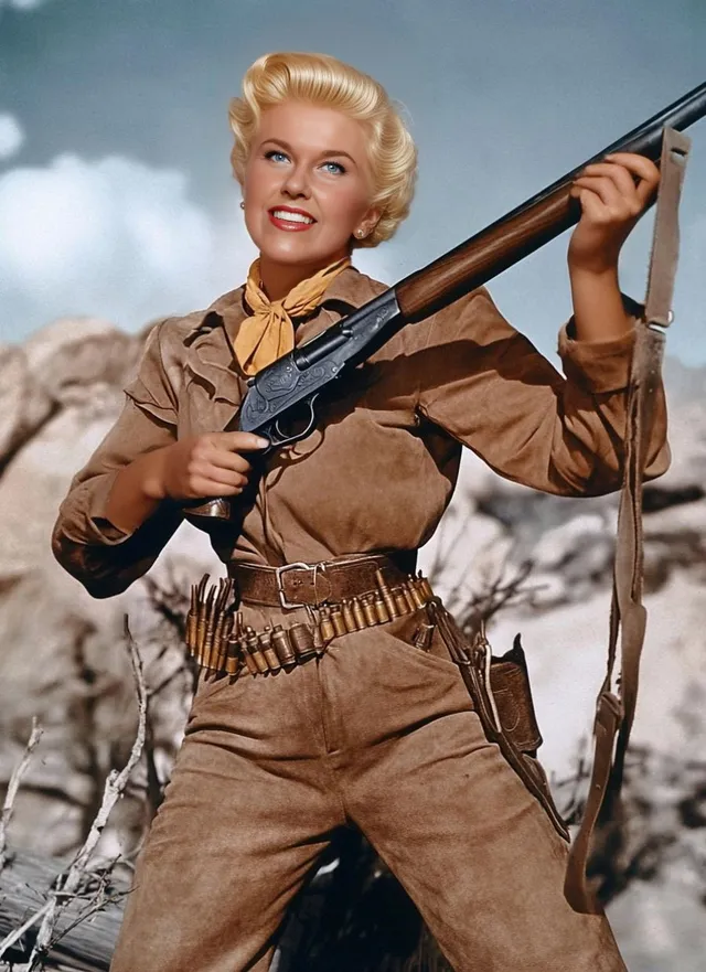 Sharpshooting Cowgirl Face Swap