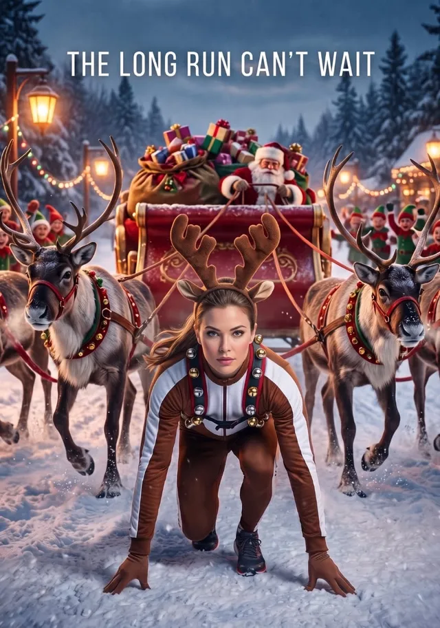 Reindeer Runner Leads the Sleigh