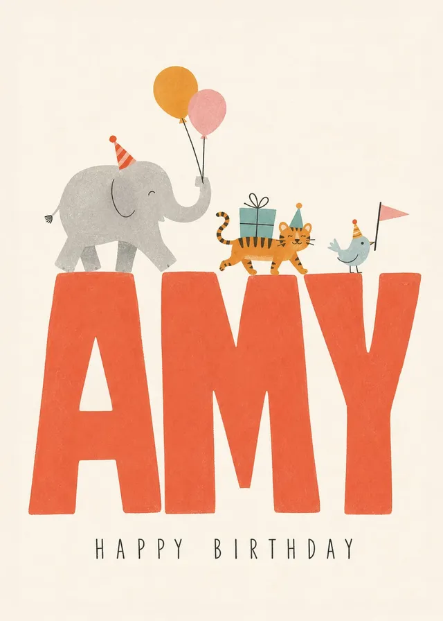 Birthday Animal Name Parade