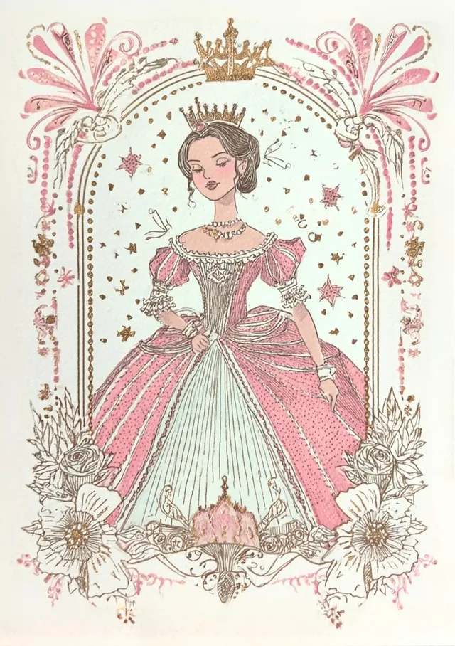 Blush Crown Princess Portrait