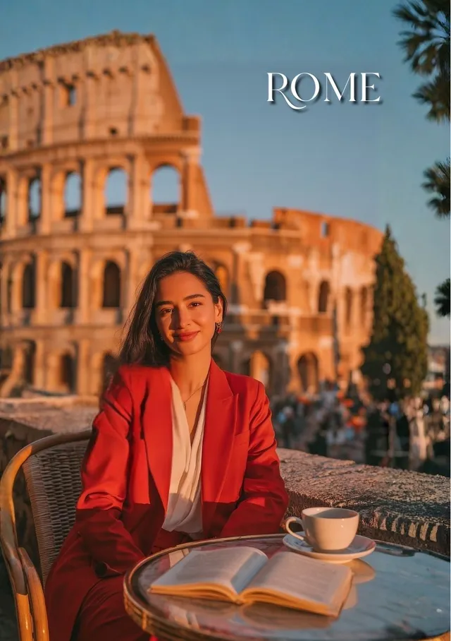 Rome Sunset Cafe Escape