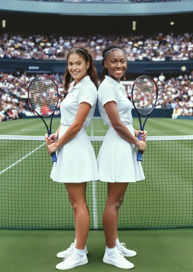 Doubles Tennis Match For Her