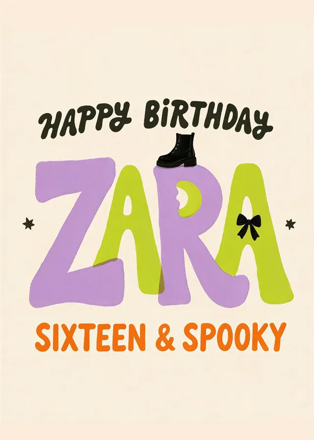 Sixteen And Spooky Birthday
