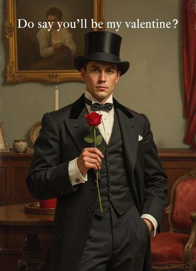Victorian Valentine Suitor