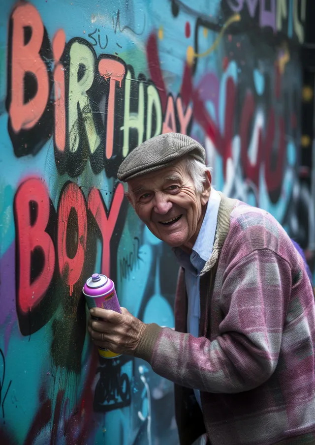 Graffiti Grandad Birthday