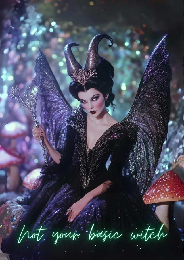 Dark Fairy Sorceress Face Swap
